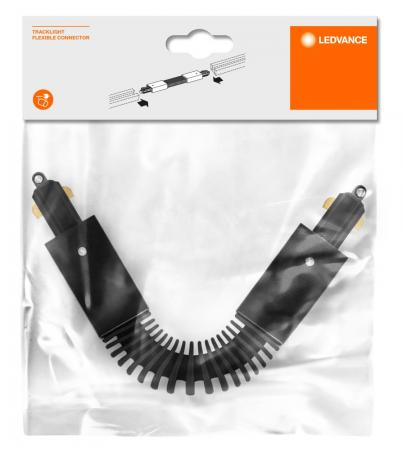 Ledvance 1-Phasen Schienensystem Tracklight Flexible Connector Schwarz